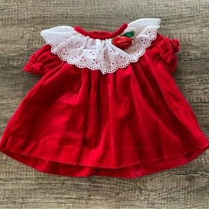 Vintage Sweet Liberty Dress Girls Size 3-6  Velvet Christmas Holiday